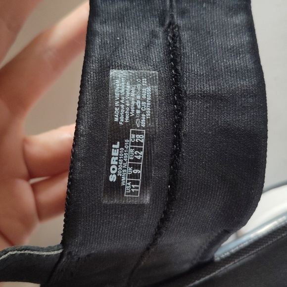 Sorel KINETIC™ Impact Slingback Heel Women's Sandal Size Black/White Sz 11 - Picture 8 of 10